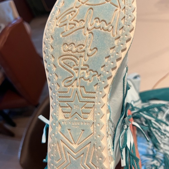 El Vaquero Drifter Tall Mocc Boots Size in blue sz 39 - Picture 6 of 7